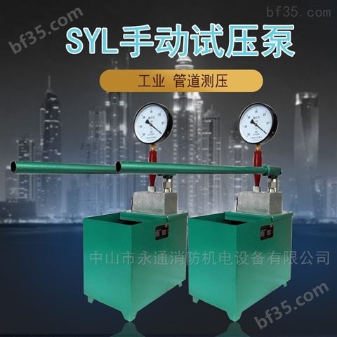 SYL-39/25MPa轻型高压手动试压泵