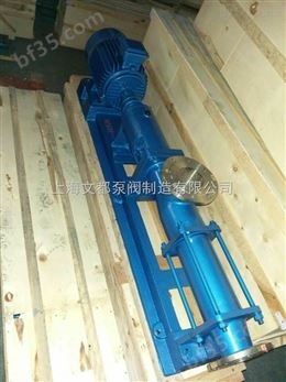 上海文都G30-1变频电机螺杆泵污水处理耐腐蚀