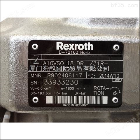 力士乐Rexroth A10VSO18DR/31R-PPA12K01-SO52变量柱塞泵